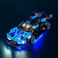 VONADO LED Light Kit Compatible with Lego Bugatti Bolide Agile Blue, DIY Lighting for Lego 42162 Bui