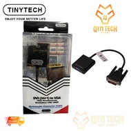TINYTECH DVI-24+1M TO VGA-15F 20CM-Black