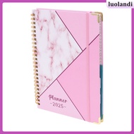 Notebooks Daily Planner Campus Spiral Agenda Notepads 2025 Schedule Office Academic