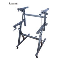 Double Bold Metal Z-Shaped Keyboard Piano Stand with 7cm Pulley Electronic Keyboard Stand Lifting Ad