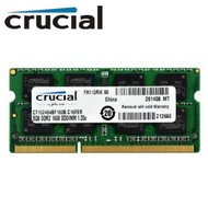 Crucial RAMs 8GB Single DDR3/DDR3L 1600 MT/S (PC3-12800) Unbuffered SODIMM 204-Pin Memory - CT102464