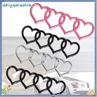 AKIYAMAMIO Love Heart Logo Rear, ABS Plastics Heart-shaped Trunk Tail Label Badge, Emblem Decal Car 