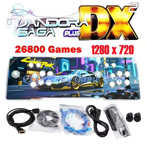 26800 Pandora Saga Dx2 Box Arcade Console 2025 Multiplayer Joystick 720P HD Output TV Games Suitable