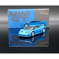 Mini GT 1/64 #644 Bugatti EB110 GT Blu Bugatti LHD
