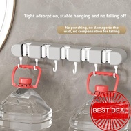 Suction Cup Mop Holder Hook Cilp Wall Mounted No Drill Reusable Broom Rack For Bathroom Y5c8