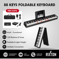 Portable Digital Piano 88/61Keys Foldable Piano Keyboard Electric Keyboard Bluetooth Connection With