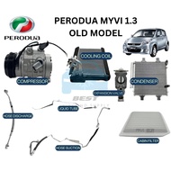 SET Perodua MYVI OLD MODEL 1.3 Aircond Compressor Local , Valve Sanden Original,Cooling Coil Local  