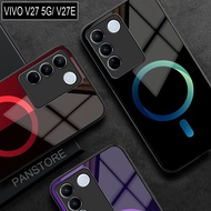 Softcase Glass Case Vivo V27E/V27 5G Latest [SK-51] V27 5G Mobile Phone Case - Mobile Phone Protecto