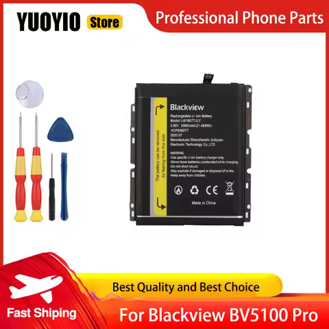 100% New Original Battery For Blackview BV51000 Pro Smartphone Battery 5580mAh backup High Capacity 