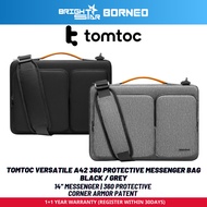 TOMTOC Versatile A42 360 Protective Messenger Bag - Black / Grey
