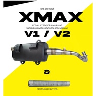 CJ Ipoh Racing Yamaha Xmax250 V1 V2 SFM 32MM Standard Cutting Std Chamber Exhaust