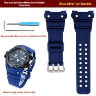 For g-shock Casio 5371 special silicone strap GWN-1000B/GWN-1000 black red waterproof outdoor resin 