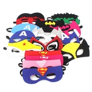 Kids Mask/Super Hero Felt Mask/Halloween Birthday Party Goodies/batman Superman Hulk Spiderman Captain