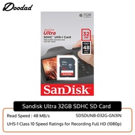 SanDisk Ultra 32GB SD SDHC Memory Flash Card UHS-I Class 10 Read Speed up to 48MB/s 320X SDSDUNB-032