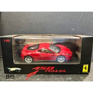 Hotwheels Elite 1:43 Diecast Ferrari 458 Italia