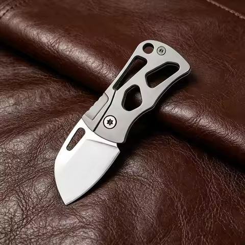 Mini Folding Knife Jungle Exploration Outdoor Hiking Camping Picnicking Barbecuing Fishing EDC Pocke