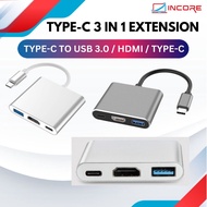 Type-C 3 in 1 Expansion Adapter USB 3.0 / HDMI / Type-C to HDMI Converter 3in1 USB Hub Type-C Hub