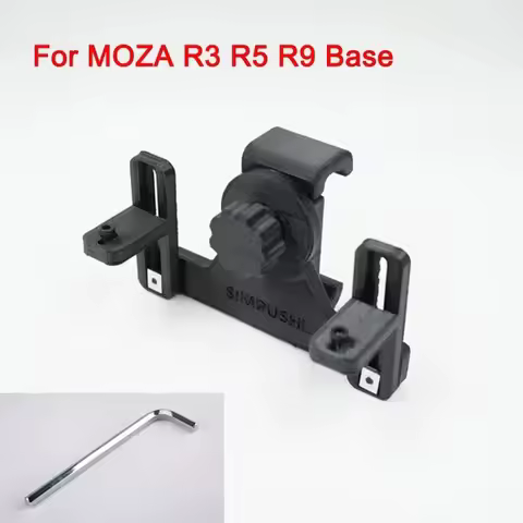 Adjustable Phone Holder Mount Stand Compatible with MOZA R5 R3 R9 R12 SIMAGIC For FANATEC Base - Eas
