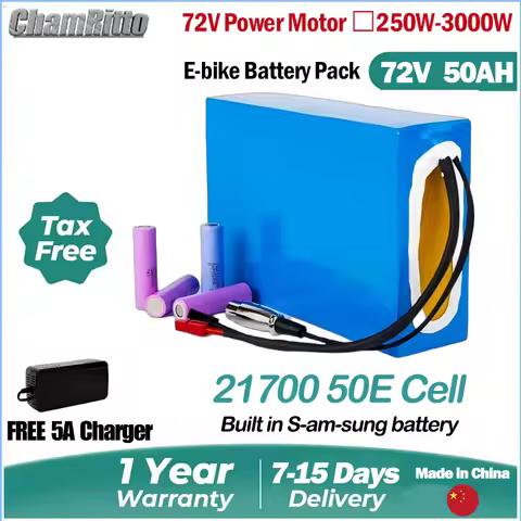 72V 20ah 30ah 40ah 50ah Elektrische Fiets eBike cham-rider Lithium Battery ebike 21700 72V 84v1000w 