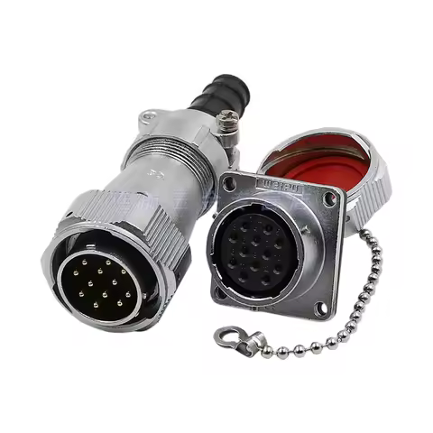 WEIPU WY24 TI+Z Waterproof M24 2 3 4 9 10 12 19 Pin Aviation Electrical Connector Solder Male Plug F