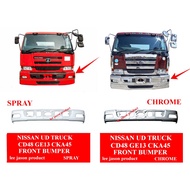 J125S01 NISSAN UN TRUCK CD48 GE13 CKA45 FRONT BUMPER CHROME OR SPRAY
