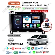 ORCA Android TV Head Unit 9′′ inch OEM Nissan Serena C26 2013-2018 RHDORCA