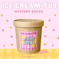Ice Cream Tub Mystery Socks, Comfy Cotton Socks, Cute Socks, Original Socks Design