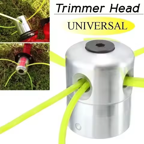 Universal Aluminum Trimmer Head with Four Trimmer Lines for Brush Cutter Grass Trimmer
