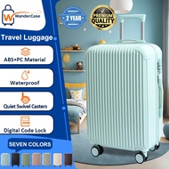 WanderCase 20/22/24 Inch ABS+PC Rotation Waterproof Luggage Travel Bag Suitcase Hand Carry Luggage