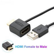 HD 1080P HDMI-Compatible Female to Male Converter Connector HDMI Adapter HDMI Switch with 50cm USB2.