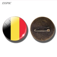 New 2023 new Europe National Flag Badge Pin France Italy Spain Poland Netherlands Russia Ireland Cou