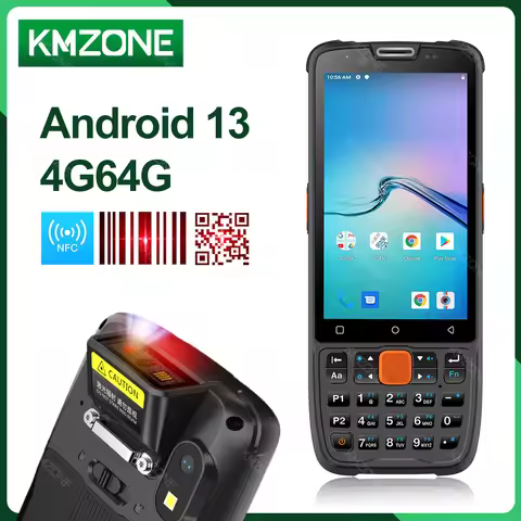 Android 13 4G64G PDA Device Handheld Terminal NFC 1D 2D Barcode Scanner Reader Wireless Data Collect