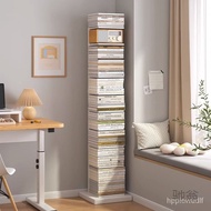 HcInvisible Bookshelf Floor Shelf Wall Simple Net Red Creative Book Storage Rack Living Room Corner Narrow Small Book