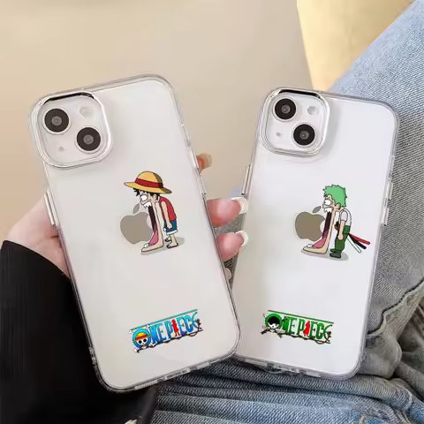 One P-Piece Open Your Mouth Transparent Phone Case For Apple iPhone 17 AIR 16E 15 14 13 12 11 Pro Ma