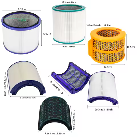 Replacement Filter For Dyson Air Purifier Humidifier HP01 HP02 DP01, TP01 TP02 BP01, PH01 PH3A, TP04