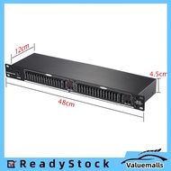valuemalls EQ-215 Dual Channel 15-Band Equalizer 1U Rack Mount
