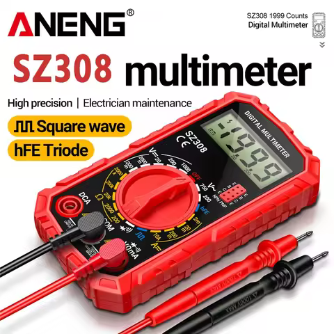 ANENG SZ308 Digital Multimeter Square Wave Test Voltage Resistance Meter AC/DC Current Meter Electri