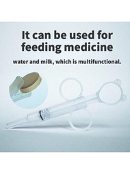 注射器式設計的矽膠寵物多功能藥物餵食器-可用於藥片和液體藥物