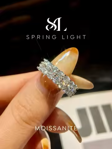 Stylever 1.4ct Moissanite Diamond Ring for Women 925 Sterling Sliver Wedding Engagement Daily Wear L