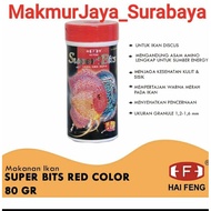 Hai FENG SUPER BITS DISCUS FOOD RED COLOR 80 GR FISH FOOD FISH FOOD