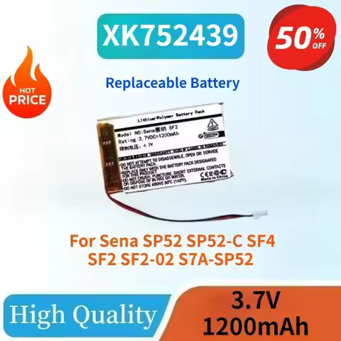 100% New XK752439 3.7V 1000mAh Battery For Sena SP52 SP52-C SF4 SF2 SF2-02 S7A-SP52 Motorcycle Bluet