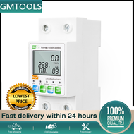 GMTOOLS Tuya WiFi Intelligent Automatic Reclosing Protector Multifunctional Current Voltage Monitoring Meter LCD Display Switch Power Meter Protections Values Settable Mobilephone APP Control