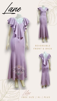 PLINKY - LANE Ladies Gown Wedding Bridal Ninang Bridesmaids Debut Women’s Maxi Long Dress Formal Eve