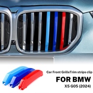 for BMW X5 G05 2024 2025 Grill Stripes Car Front Grid Clips Cover Strips Trim Accessories Motorsport