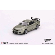 Mini GT ▶️697 Nissan Skyline GT-R(R34) Tommykaira R-z Millennium Jade