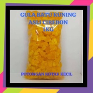 gula batu kuning khas cirebon potongan kotak kecil 1kg original 100%