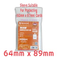 🔥‼️ORIGINAL‼️🔥 Henwei Sleeve 64x89 64*89 Digimon Card Yugioh Card Pokemon Card One Piece Card WS Car