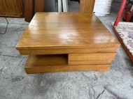 【非凡二手家具】詩肯柚木雙邊收納大茶几*桌子*茶几桌*客廳桌*柚木