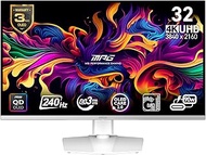 MSI MPG 321URXW QD-OLED 32-inch 3840 x 2160 (UHD) Computer Monitor, 240Hz, Adaptive-Synch, HDMI, DP 