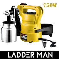 9bday Ladderman LDM-008 750W 1000ML Electric Paint Spray Gun Kit 3 Sprayer Settings Adjustable Coppe